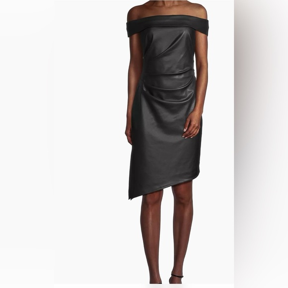 Milly Ally Vegan Leather Dress NWT size 2 - Picture 3 of 9